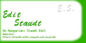 edit staudt business card